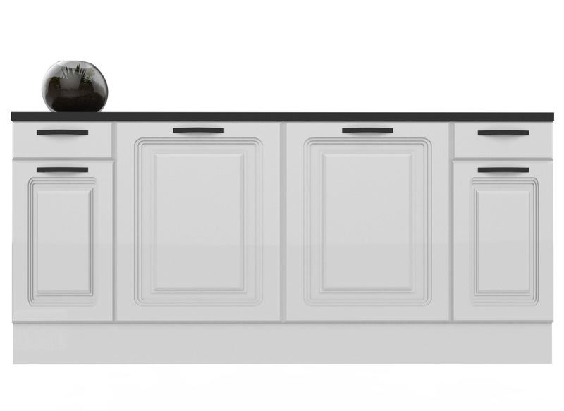 2000mm Wide Base cabinet Shaker style High Gloss kitchenette Carousel 1