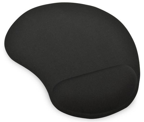 Ednet Mouse Pad with Gel Wrist Rest - Black Carousel 1