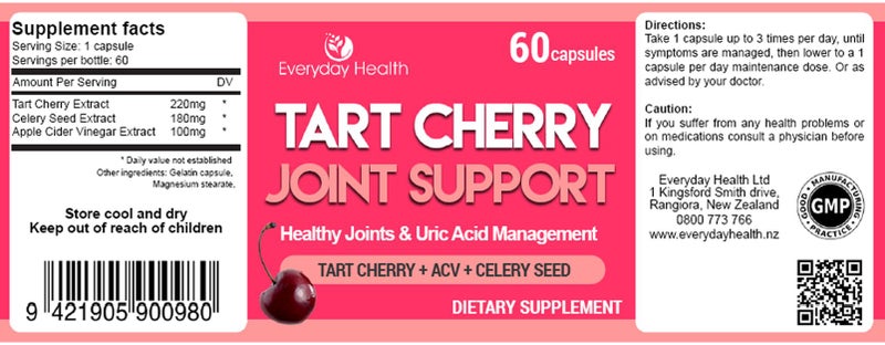 Tart Cherry Joint Support for healthy Joints and Gout management Carousel 2