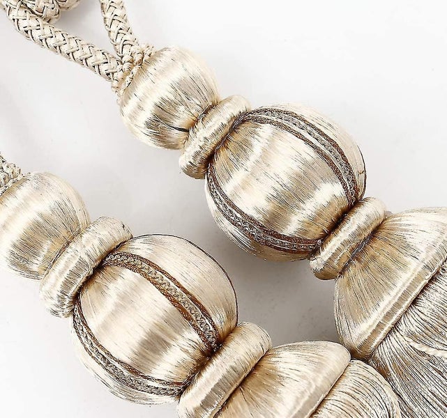 1 Pair Curtain Tie Backs Rope Tassel Curtain Tiebacks Holdbacks Window Drape Rop Carousel 2