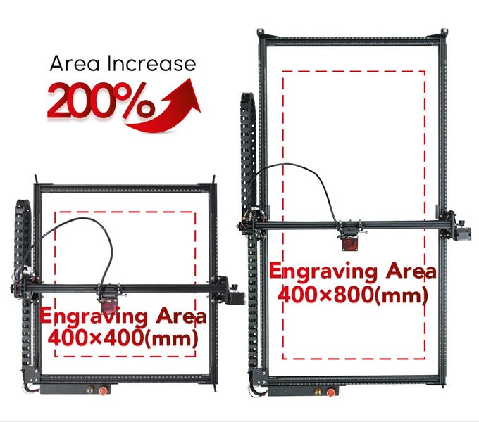 Extension Kit for Ortur OLM2S2 Pro 800x400mm Engraving and Cutting Area Carousel 2