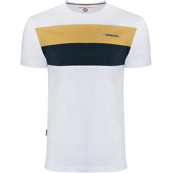Lambretta Mens Panelled T-Shirt Carousel 1