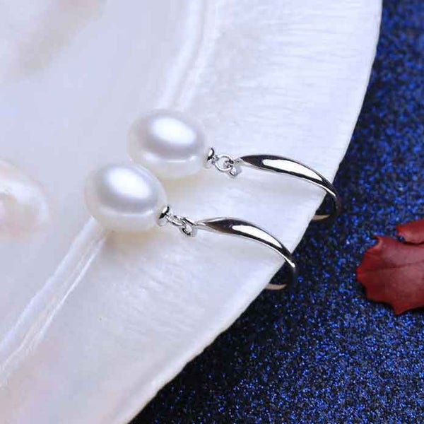 925 Sterling Silver White Pearl Jewellery Set "Addison" Carousel 2