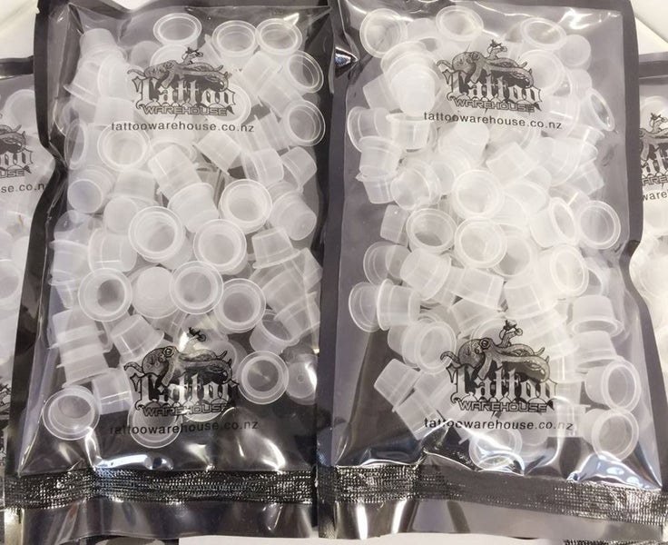 200 Tattoo Ink Cups s & m size Carousel 1