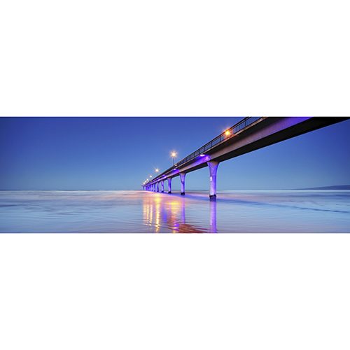 Rokit Wall Art. New Brighton Pier at Twilight. Large Canvas Print Carousel 2