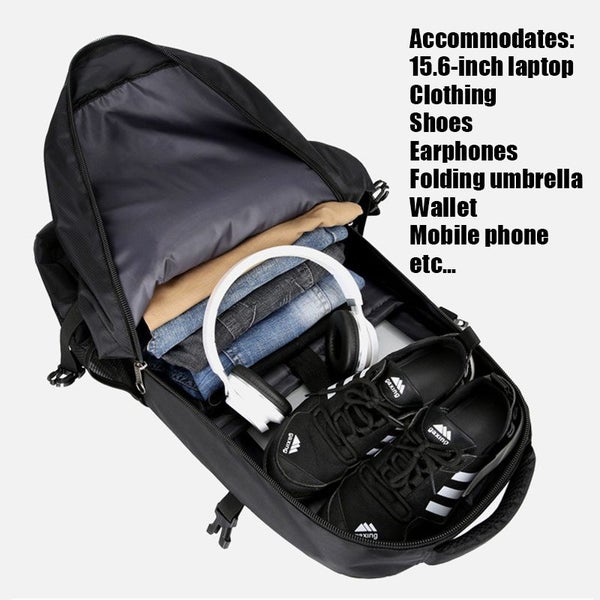 Hiking Backpack 60L Lightweight Camping Travel Backpack (Black) Carousel 8