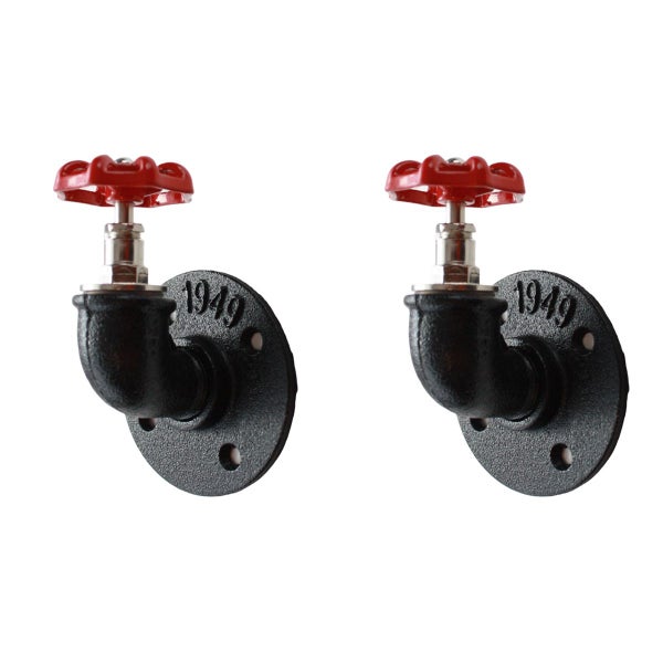 2Pack Industrial Pipe Valve Bent Hook Carousel 2
