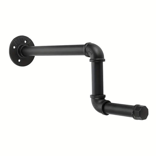 Wall Mounted Industrial Pipe Vintage Clothes Rack Carousel 1