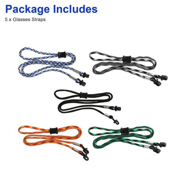 10/5pcs Eyewear Retainers, Glasses Straps, Adjustable Glasses Lanyard Holde Carousel 2