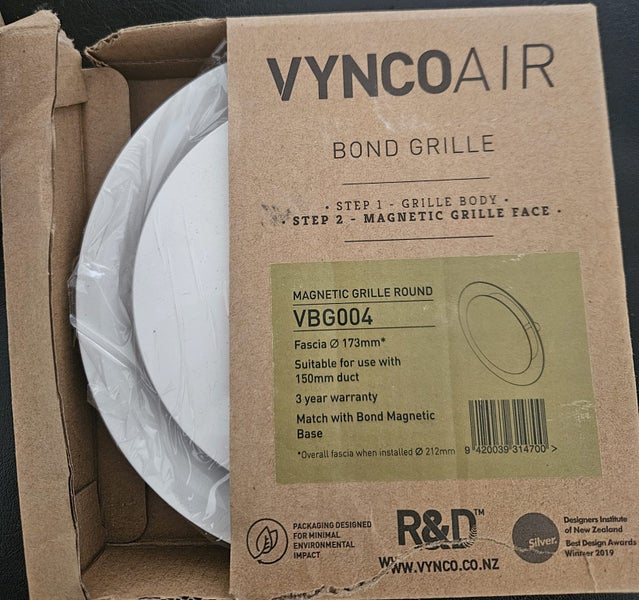 VYNCO AIR BOND GRILLE WITH BOND MAGNETIC BASE INCLUDED - NEW Carousel 2
