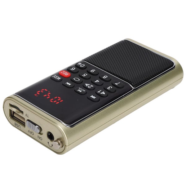 L-338 Portable FM Radio Portable Multifunctional Radio Player for Memory Card Carousel 1