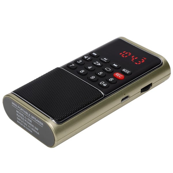 L-338 Portable FM Radio Portable Multifunctional Radio Player for Memory Card Carousel 2