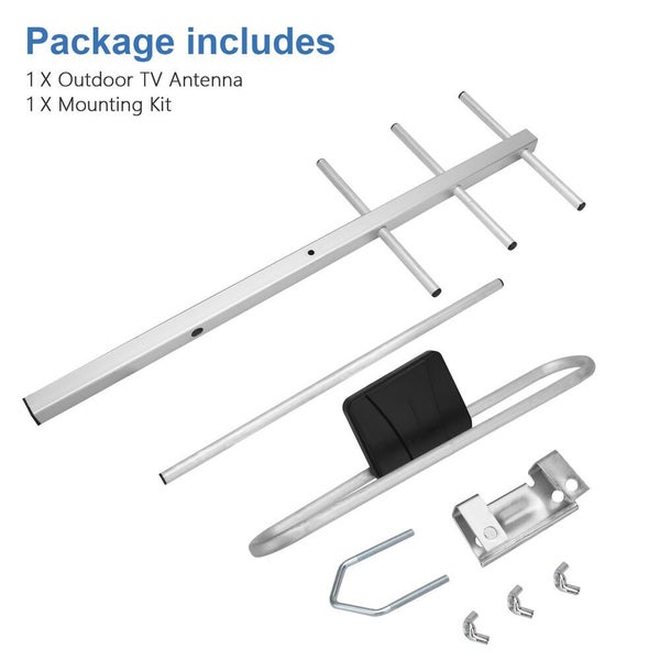4K 1080P HDTV Outdoor TV Antenna Digital Amplified 360 Receive UHF VHF 200 Carousel 7