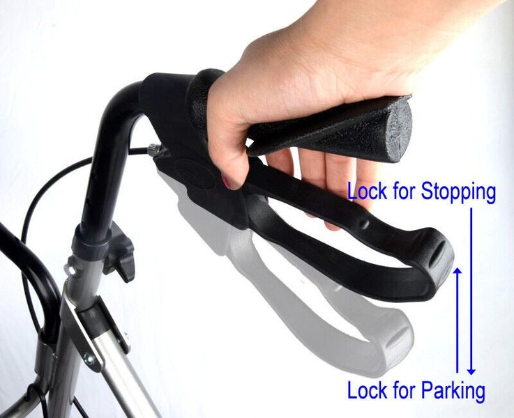 Lightweight Aluminum Foldable Rollator Walking Frame Outdoor Walker Aid Mobility Carousel 2