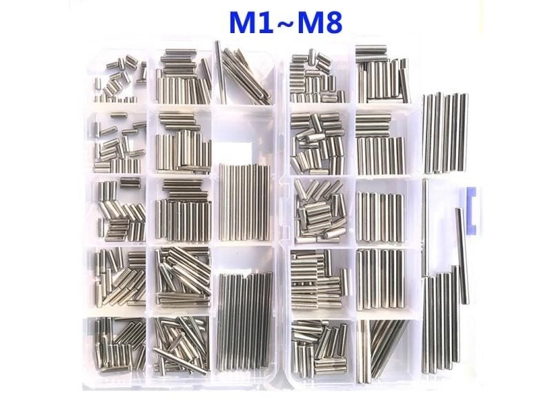 M1 M1.5 M2.5 M3 M4 M5 M6 M8 Cylindrical Pin Locating Dowel Set 304 Stainless Carousel 2
