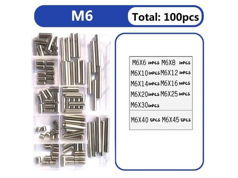 M1 M1.5 M2.5 M3 M4 M5 M6 M8 Cylindrical Pin Locating Dowel Set 304 Stainless Carousel 1