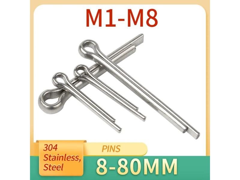 2-100Pcs M1 M1.2 M1.5 M2 M3 M4 M5 M6 M8 U Shape Type Spring Cotter Hair Pin Carousel 1