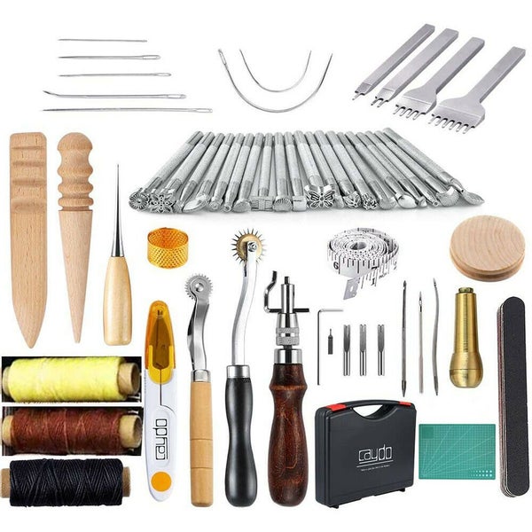 DIY Leather Craft Hand Tools Kit w/ A5 Pad+Suitcase Carousel 2