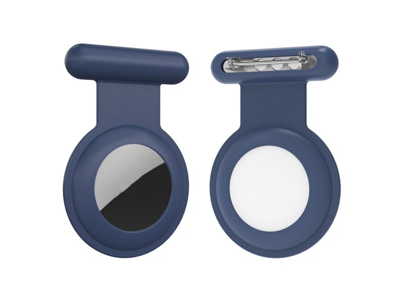 2Pcs for Apple AirTag Protective Holder Case - Blue+Grey Carousel 2