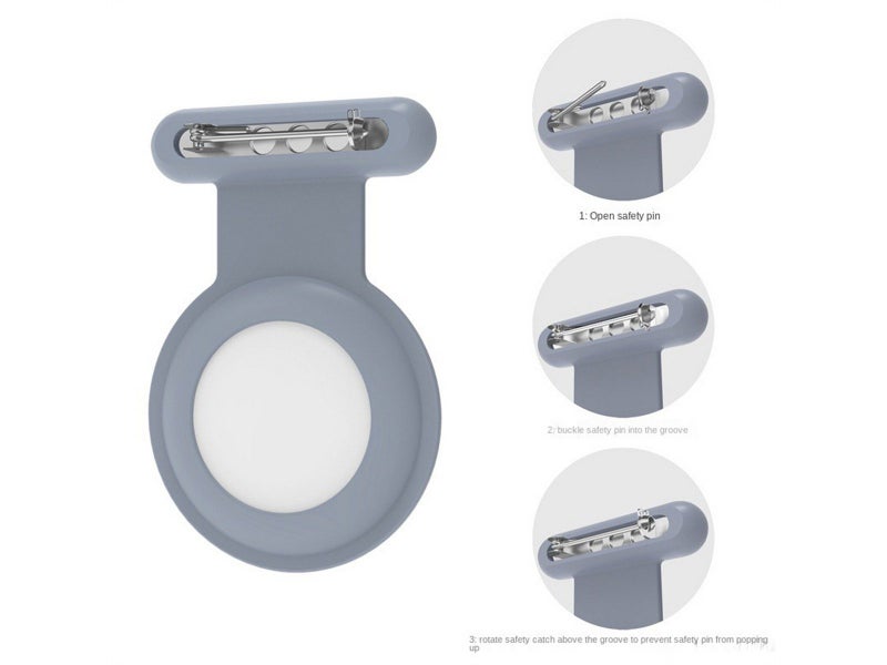 1Pc for Apple AirTag Protective Holder Case - Grey Carousel 2