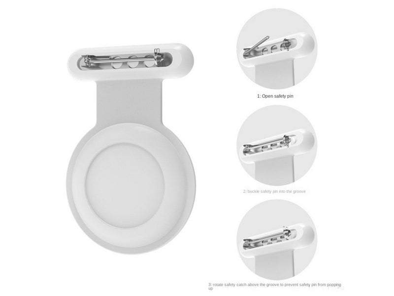 1Pc for Apple AirTag Protective Holder Case - White Carousel 2