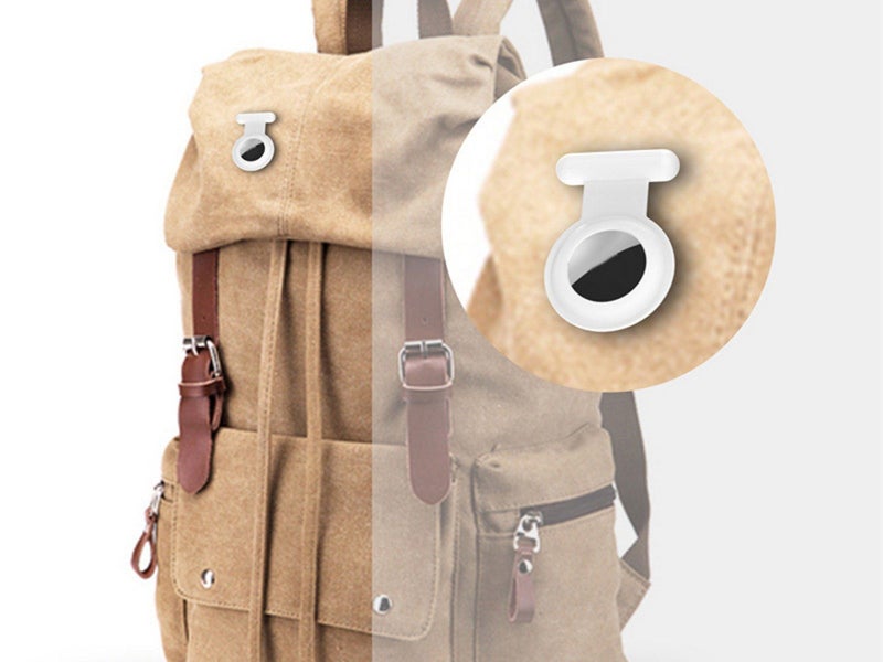 1Pc for Apple AirTag Protective Holder Case - White Carousel 3