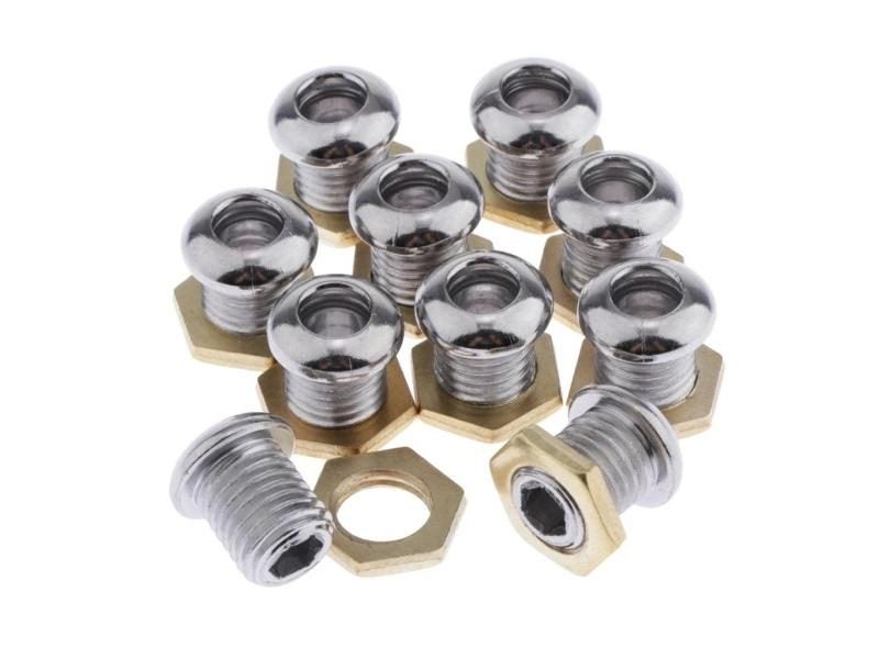 10pcs Drum Brass Air Vent With Gasket Bass Tom Snare Drum Parts Accessories Carousel 1