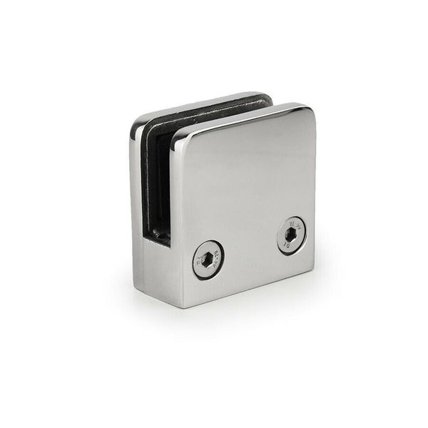 Square Clamp Glass Clamp Steel Joiner Bracket Balustrade Pool Fencing Clamps Carousel 1