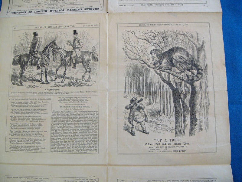 1862 Punch magazine weekly issue / printing fault Carousel 2