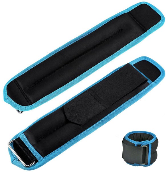 3KG Ankle Wrist Weights Leg Arm Weights Adjustable Straps Strength Training Gym Carousel 1