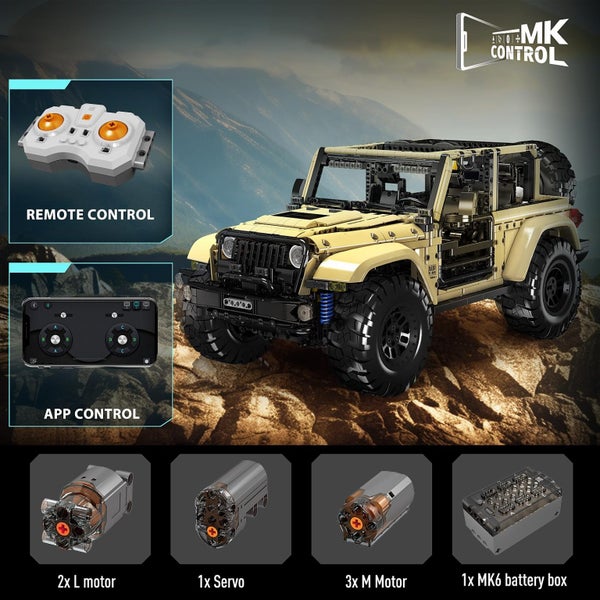 High-Quality Mould King Off-Road Car Blocks: 1:6 Scale, 3621 PCS! Carousel 6