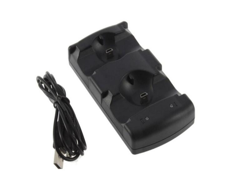 Dual Charging Holder Dock USB Cable For PS3 Controller Carousel 1