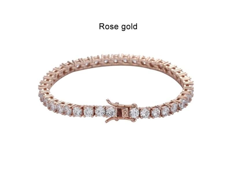 KNOBSPIN D VVS1 Moissanite Tennis Bracelet Original S925 Sterling Silver Plated Carousel 1