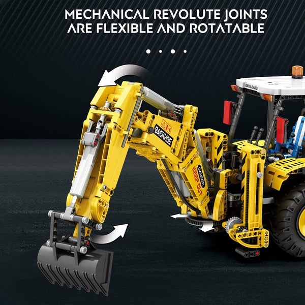 Building Blocks Set Rc Excavator Backhoe Front Loader Truck Toy Gift For Men Carousel 7
