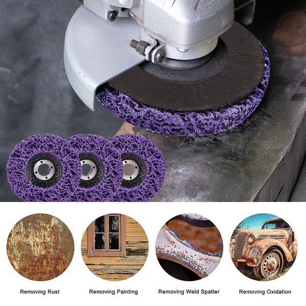 5pc 125mm medium grit POLY STRIP DISC WHEEL PAINT RUST REMOVAL CLEAN AND STRIP Carousel 9