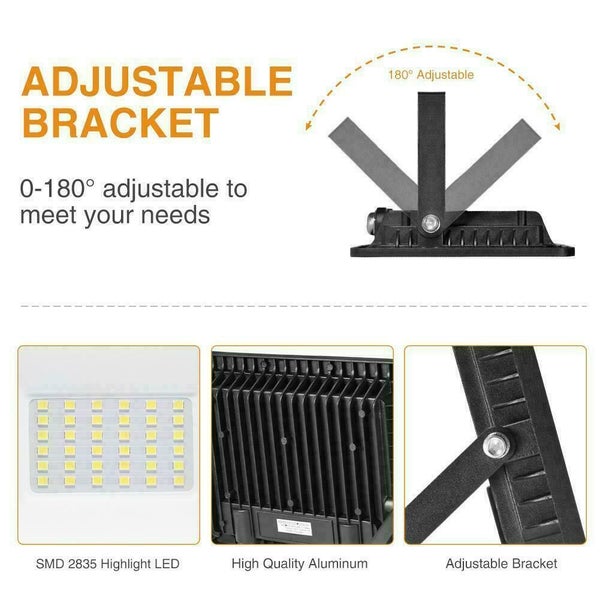 LED Flood Light 200W Outdoor Floodlight Waterproof Led Spotlight Cool White Carousel 8