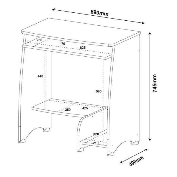 Cotia Computer Table - White, Classy? Solved! Carousel 6
