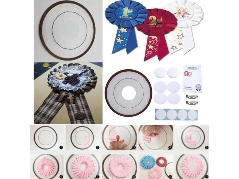 Large Rosette Maker Round Yo-Yo Maker Sewing Crafts Embellishment Rosette Maker Carousel 1