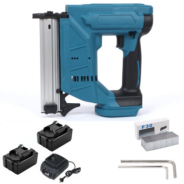 Cordless Brad Nailer Straight Finish Nail Gun For Makita 18V w/ 2 Battery Carousel 1