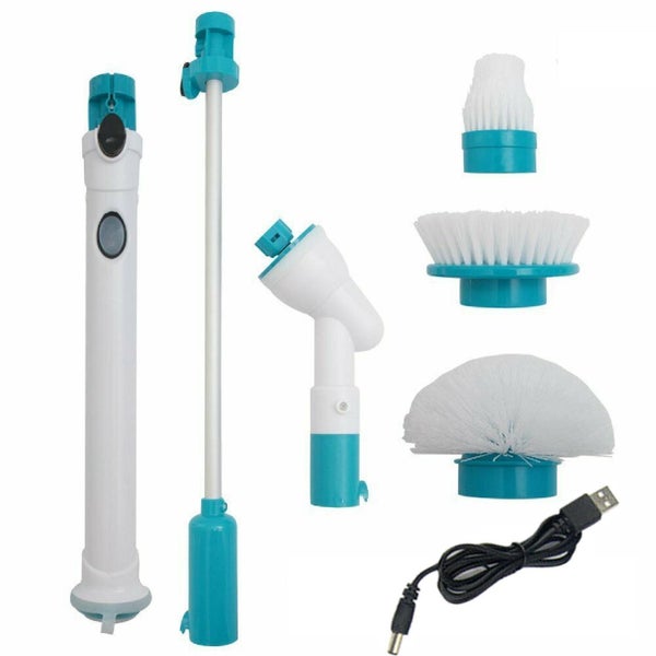 Electric Spin Scrubber Turbo Scrub Cleaning Brush Cordless Chargeable Bathroom Carousel 1