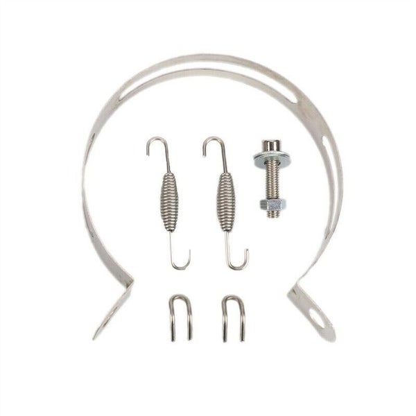 51mm Universal Motorcycle Slip On Exhaust Muffler Pipes Rear Pipe Tailpipe Tips Carousel 9