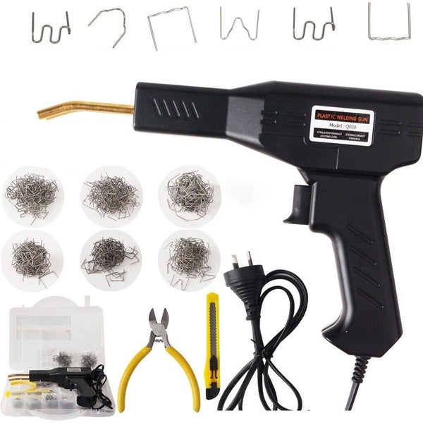 Hot Stapler Plastic Repair Car Bumper Welding Welder Machine Gun 600 Staples Kit Carousel 1