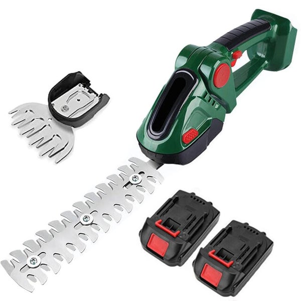 Cordless Grass Hedge Trimmer Shear Garden Lawn Cutter Whipper w/ 2 Battery Carousel 1
