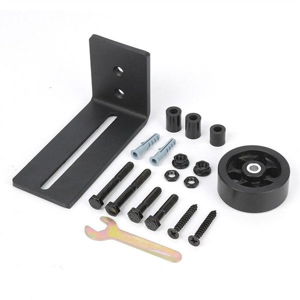 Sliding Barn Door Hardware Floor Guide Adjustable Stay Roller Wall Mount Tool Carousel 10
