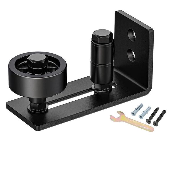 Sliding Barn Door Hardware Floor Guide Adjustable Stay Roller Wall Mount Tool Carousel 1