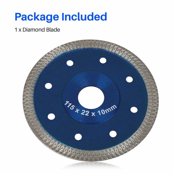 4.5inch Porcelain Tile Turbo Thin Diamond Dry Cutting Blade/Disc Grinder Wh Carousel 9
