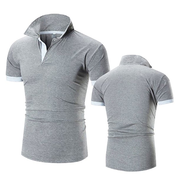 Men's Collar Hollow Short-sleeved Polo Shirt Breathable Carousel 1