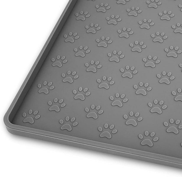 Pet Puppy Silicone Feeding Food Mat Dog Cat Non Slip Bowl Waterproof Placemat Carousel 1