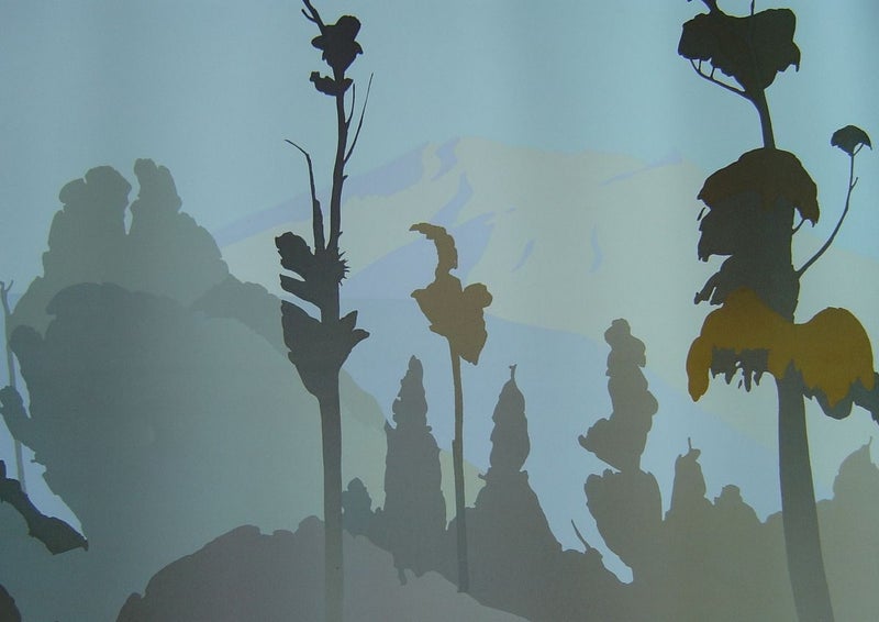 Ruapehu West Malcom Warr Silkscreen Print Carousel 1