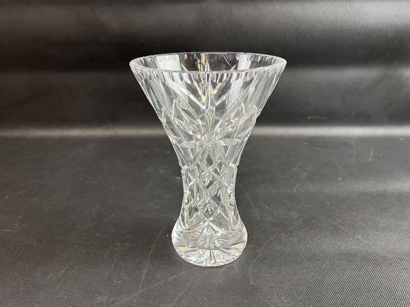 Vintage Webb Corbett Funnell Cut Crystal Vase - Lot K936 - XAK Carousel 1